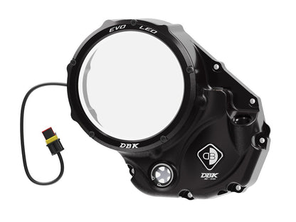 DBK DUCABIKE CCDVL06 Ducati Clear Clutch Cover "Evo LED" – Accessories in the Motoraider Motorcycle Aftermarket Accessories and Parts Online Shop