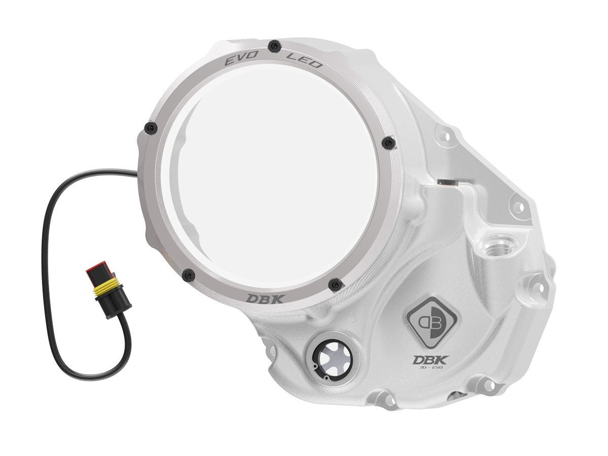 DBK DUCABIKE CCDVL06 Ducati Clear Clutch Cover "Evo LED" – Accessories in the Motoraider Motorcycle Aftermarket Accessories and Parts Online Shop