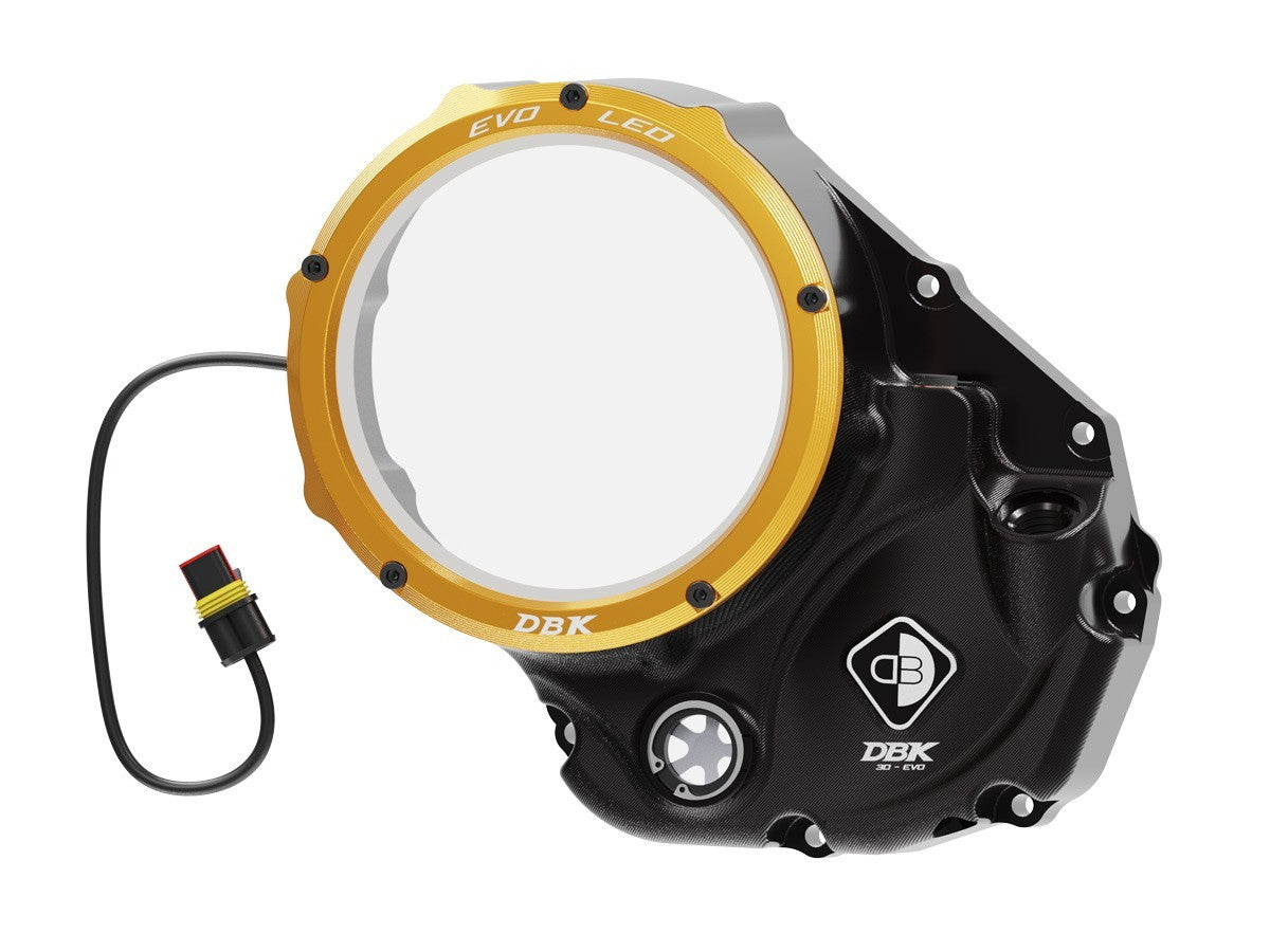 DBK DUCABIKE CCDVL10 Ducati Clear Clutch Cover "Evo LED" – Accessories in the Motoraider Motorcycle Aftermarket Accessories and Parts Online Shop
