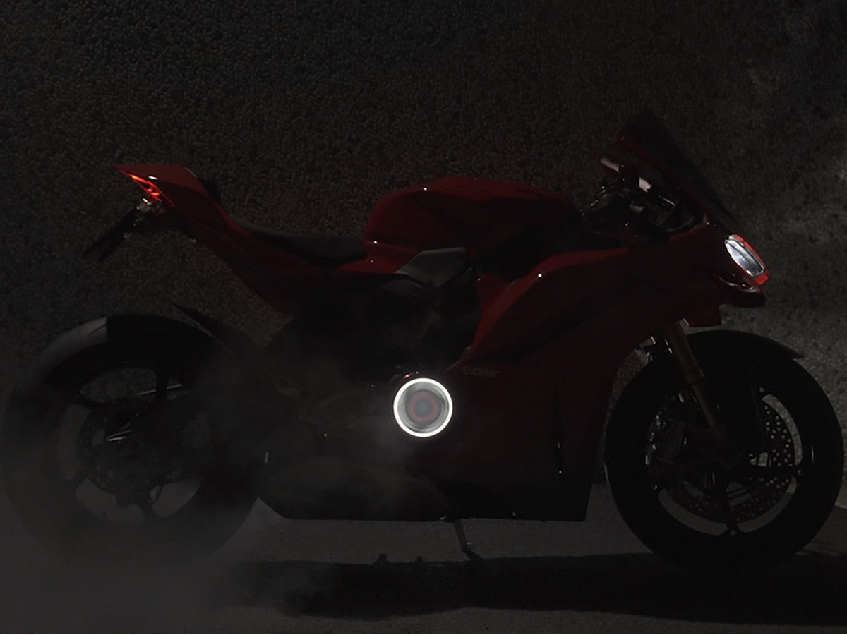 DBK DUCABIKE CCDVL10 Ducati Clear Clutch Cover "Evo LED" – Accessories in the Motoraider Motorcycle Aftermarket Accessories and Parts Online Shop