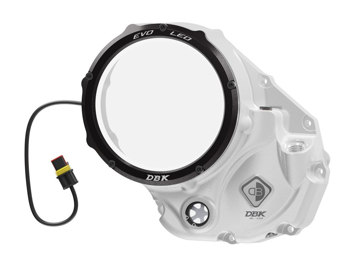 DBK DUCABIKE CCDVL10 Ducati Clear Clutch Cover "Evo LED" – Accessories in the Motoraider Motorcycle Aftermarket Accessories and Parts Online Shop