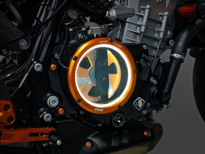 DBK DUCABIKE CCDVL14 KTM 990 Duke (2024+) Clear Clutch Cover "EVO LED" – Accessories in the Motoraider Motorcycle Aftermarket Accessories and Parts Online Shop