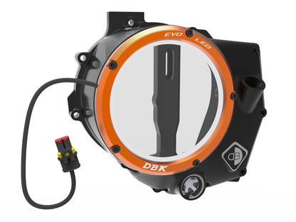 DBK DUCABIKE CCDVL14 KTM 990 Duke (2024+) Clear Clutch Cover "EVO LED" – Accessories in the Motoraider Motorcycle Aftermarket Accessories and Parts Online Shop