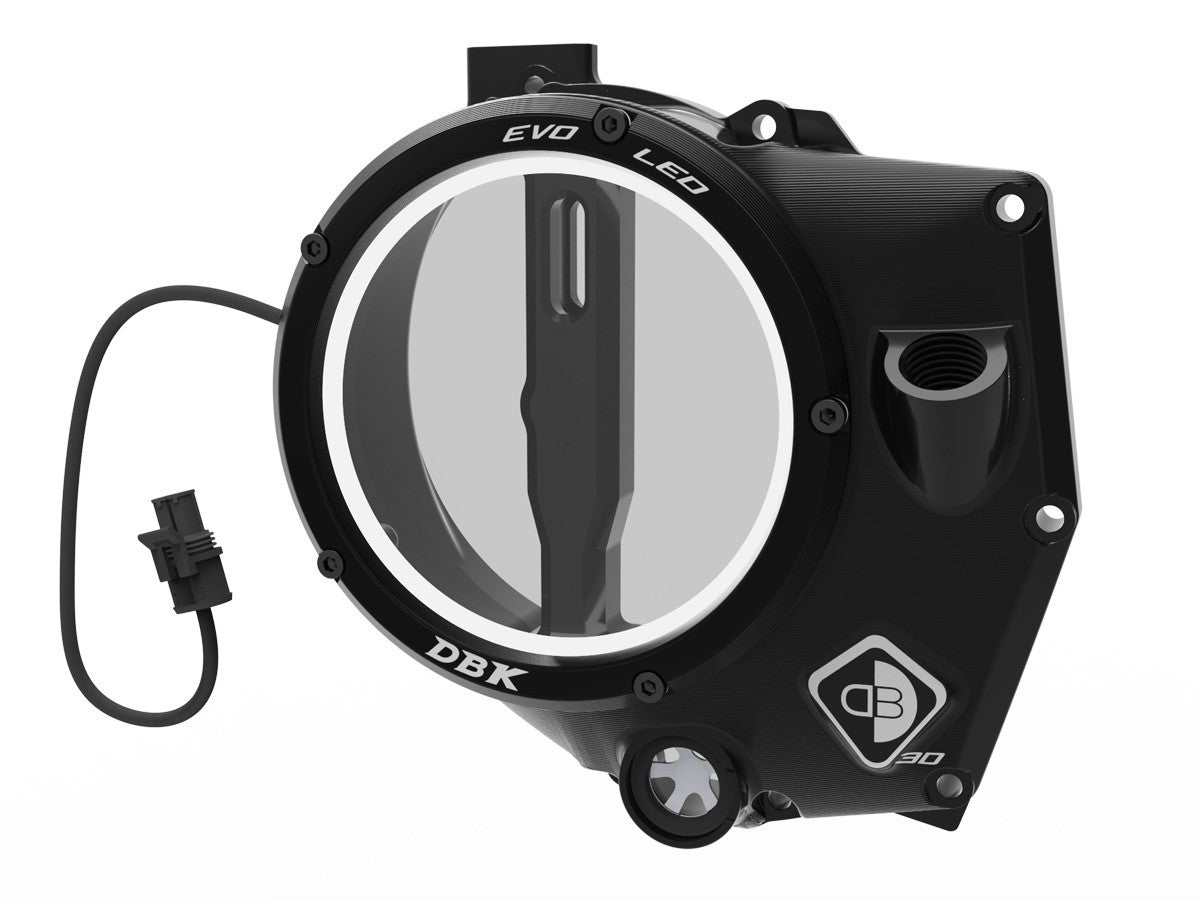 DBK DUCABIKE CCDVL14 KTM 990 Duke (2024+) Clear Clutch Cover "EVO LED" – Accessories in the Motoraider Motorcycle Aftermarket Accessories and Parts Online Shop