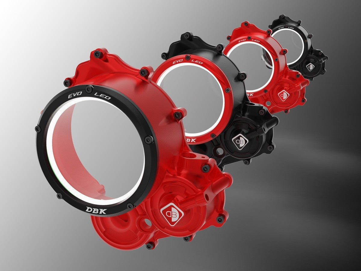 DBK DUCABIKE CCDVL15 Ducati Hypermotard 698 Mono (2024+ ) Clear Clutch Cover "3D Evo LED" – Accessories in the Motoraider Motorcycle Aftermarket Accessories and Parts Online Shop