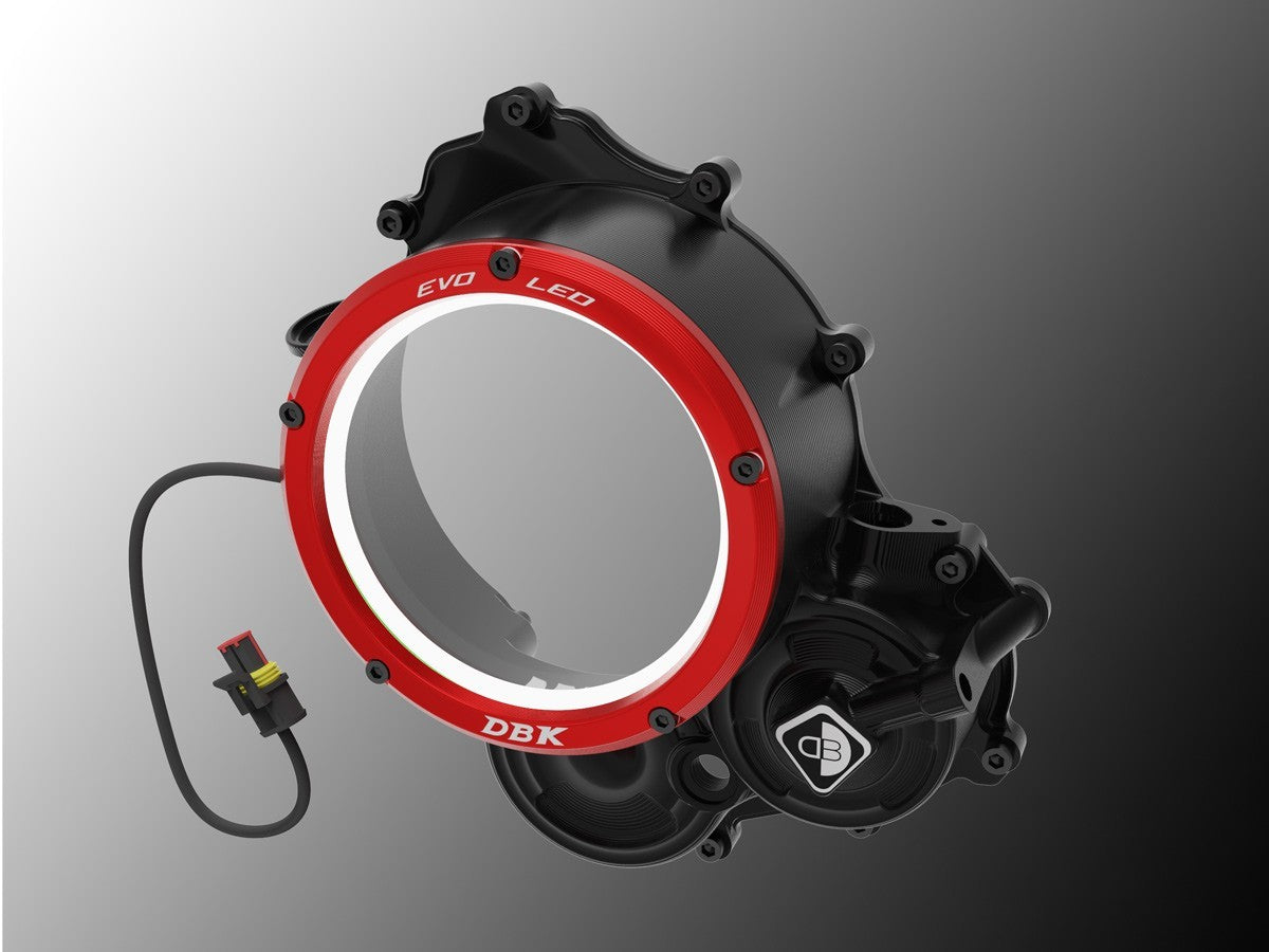 DBK DUCABIKE CCDVL15 Ducati Hypermotard 698 Mono (2024+ ) Clear Clutch Cover "3D Evo LED" – Accessories in the Motoraider Motorcycle Aftermarket Accessories and Parts Online Shop