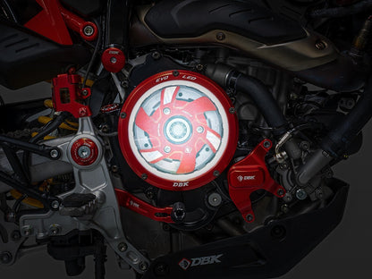 DBK DUCABIKE CCDVL15 Ducati Hypermotard 698 Mono (2024+ ) Clear Clutch Cover "3D Evo LED" – Accessories in the Motoraider Motorcycle Aftermarket Accessories and Parts Online Shop