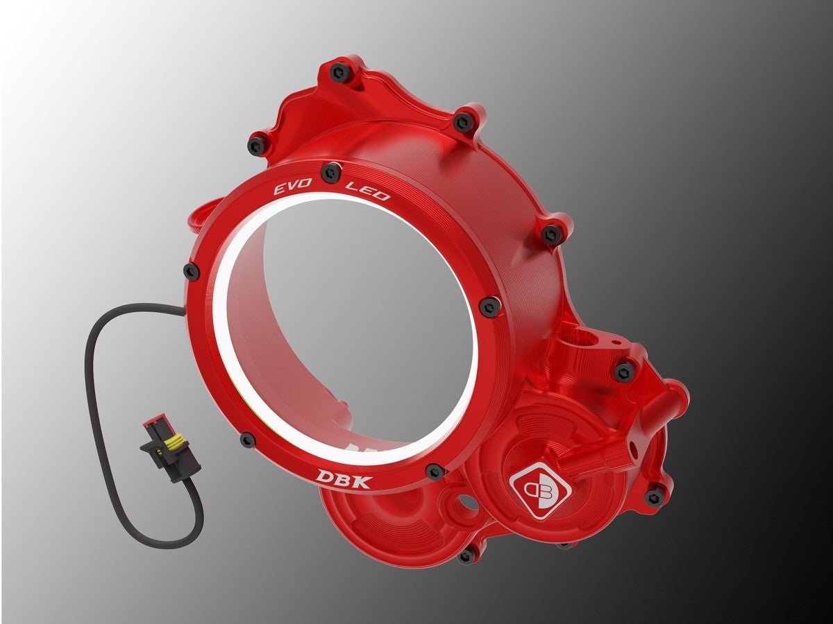 DBK DUCABIKE CCDVL15 Ducati Hypermotard 698 Mono (2024+ ) Clear Clutch Cover "3D Evo LED" – Accessories in the Motoraider Motorcycle Aftermarket Accessories and Parts Online Shop