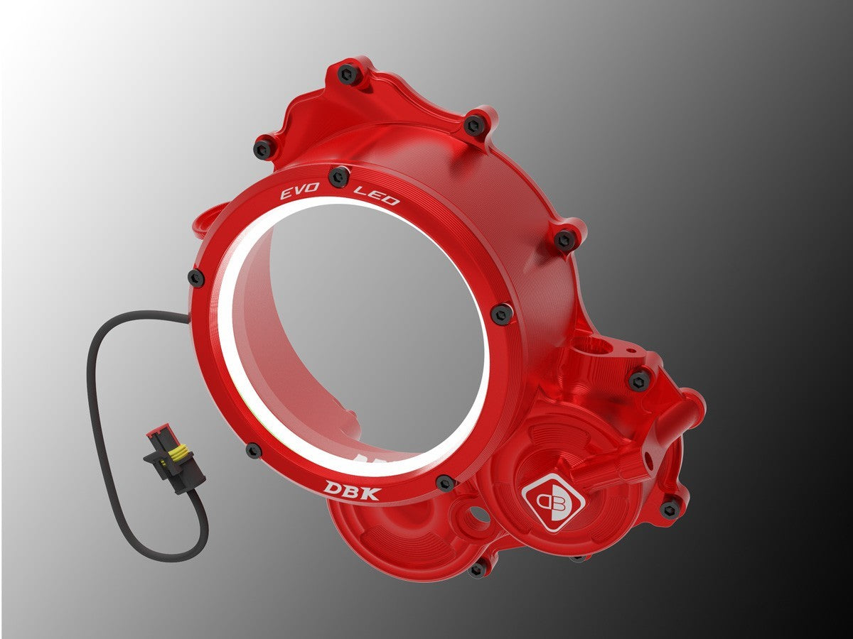 DBK DUCABIKE CCDVL15 Ducati Hypermotard 698 Mono (2024+ ) Clear Clutch Cover "3D Evo LED" – Accessories in the Motoraider Motorcycle Aftermarket Accessories and Parts Online Shop