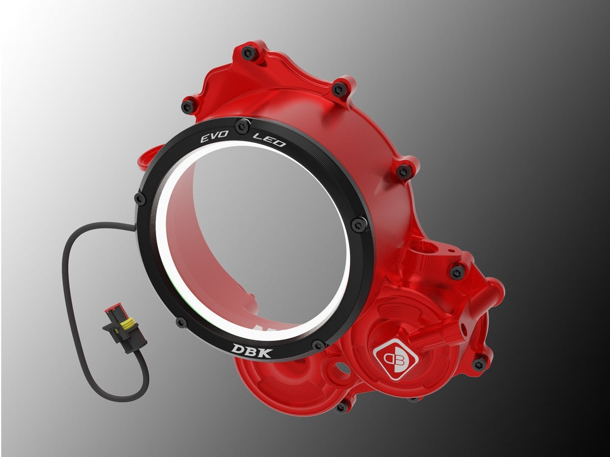 DBK DUCABIKE CCDVL15 Ducati Hypermotard 698 Mono (2024+ ) Clear Clutch Cover "3D Evo LED" – Accessories in the Motoraider Motorcycle Aftermarket Accessories and Parts Online Shop