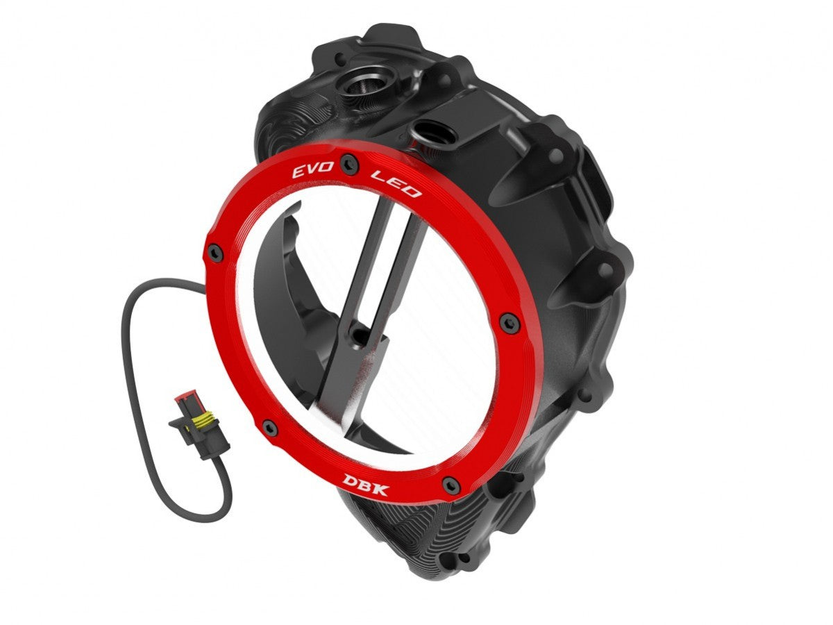 DBK DUCABIKE CCDVL16 Triumph Clear Clutch Cover "3D EVO LED" – Accessories in the Motoraider Motorcycle Aftermarket Accessories and Parts Online Shop