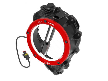 DBK DUCABIKE CCDVL16 Triumph Clear Clutch Cover "3D EVO LED" – Accessories in the Motoraider Motorcycle Aftermarket Accessories and Parts Online Shop