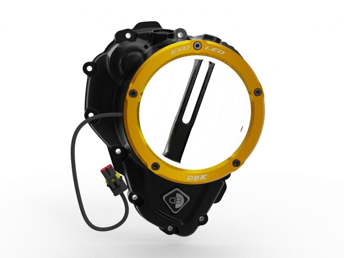 DBK DUCABIKE CCDVL16 Triumph Clear Clutch Cover "3D EVO LED" – Accessories in the Motoraider Motorcycle Aftermarket Accessories and Parts Online Shop