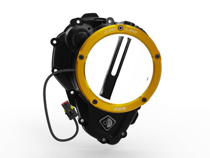 DBK DUCABIKE CCDVL16 Triumph Clear Clutch Cover "3D EVO LED" – Accessories in the Motoraider Motorcycle Aftermarket Accessories and Parts Online Shop