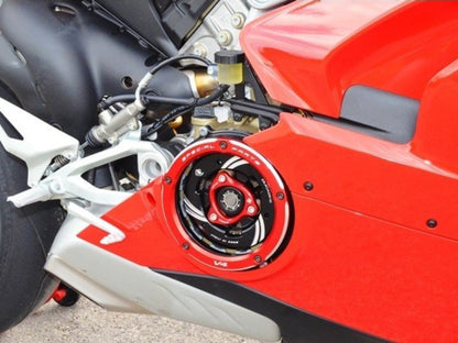 CCV401 - DUCABIKE Ducati V4 (2018+) Clear Clutch Cover – Accessories in the Motoraider Motorcycle Aftermarket Accessories and Parts Online Shop