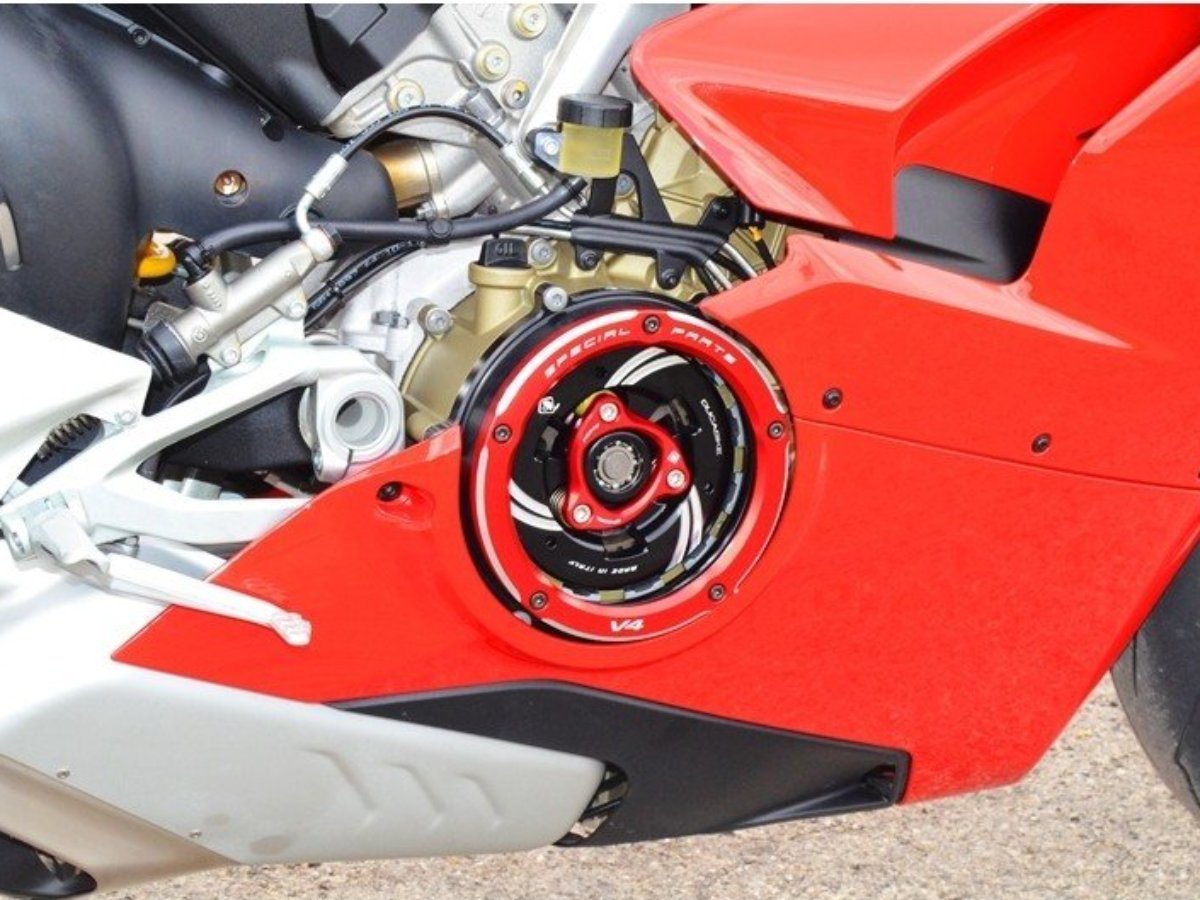 CCV401 - DUCABIKE Ducati V4 (2018+) Clear Clutch Cover – Accessories in the Motoraider Motorcycle Aftermarket Accessories and Parts Online Shop