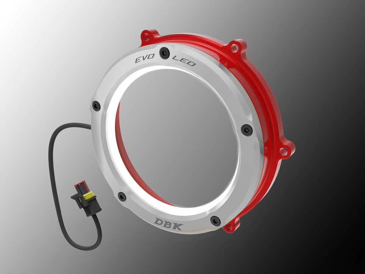 DBK / DUCABIKE CCV4L01 Ducati Evo LED Clear Cutch Cover – Accessories in the Motoraider Motorcycle Aftermarket Accessories and Parts Online Shop