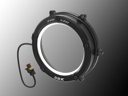 DBK / DUCABIKE CCV4L01 Ducati Evo LED Clear Cutch Cover – Accessories in the Motoraider Motorcycle Aftermarket Accessories and Parts Online Shop