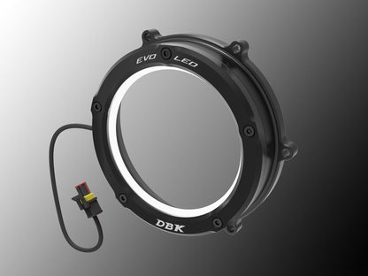 DBK / DUCABIKE CCV4L01 Ducati Evo LED Clear Cutch Cover – Accessories in the Motoraider Motorcycle Aftermarket Accessories and Parts Online Shop
