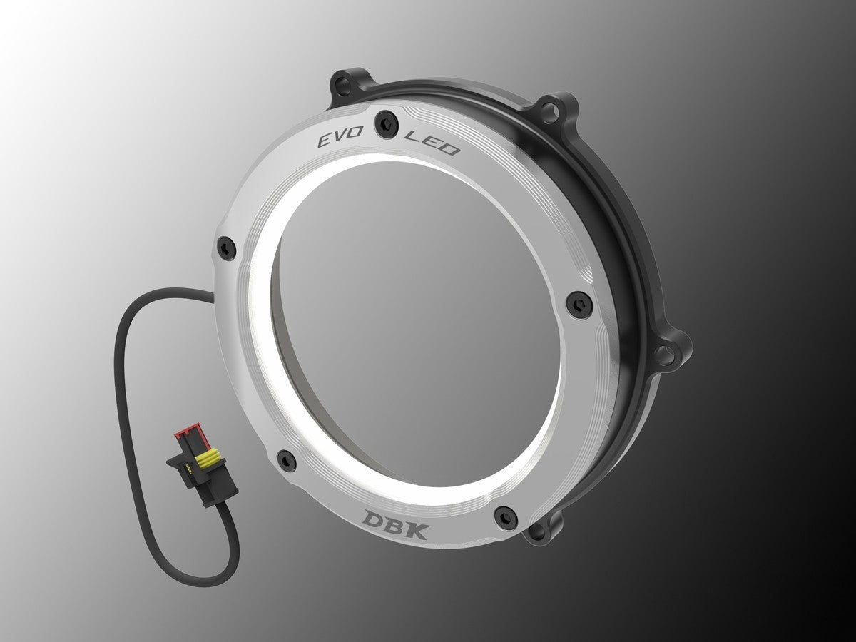 DBK / DUCABIKE CCV4L01 Ducati Evo LED Clear Cutch Cover – Accessories in the Motoraider Motorcycle Aftermarket Accessories and Parts Online Shop
