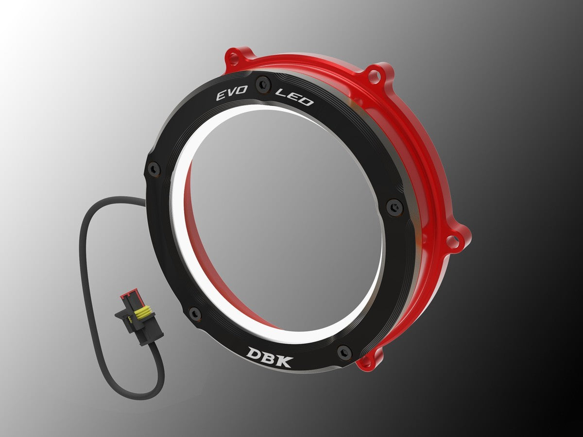 DBK / DUCABIKE CCV4L01 Ducati Evo LED Clear Cutch Cover – Accessories in the Motoraider Motorcycle Aftermarket Accessories and Parts Online Shop