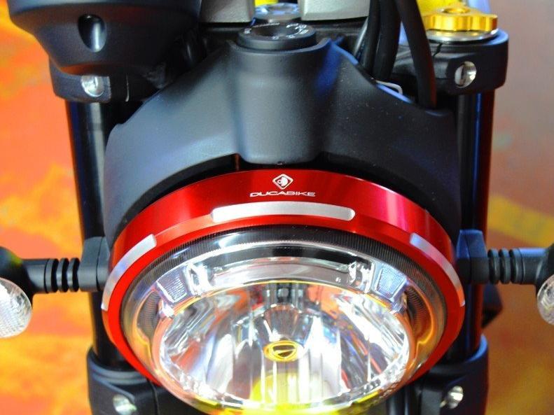 CFSCRA01 - DUCABIKE Ducati Scrambler Headlight Trim – Accessories in the Motoraider Motorcycle Aftermarket Accessories and Parts Online Shop