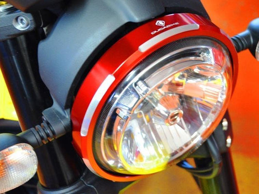 CFSCRA01 - DUCABIKE Ducati Scrambler Headlight Trim – Accessories in the Motoraider Motorcycle Aftermarket Accessories and Parts Online Shop
