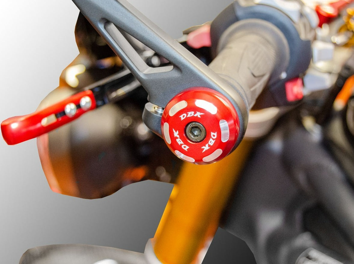 CM10 - DBK Triumph Handlebar Caps – Accessories in the Motoraider Motorcycle Aftermarket Accessories and Parts Online Shop