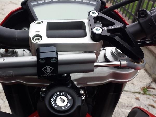 Ducati Hypermotard 1100 OHLINS Steering Damper + DBK / DUCABIKE Mounting Kit – Accessories in the Motoraider Motorcycle Aftermarket Accessories and Parts Online Shop