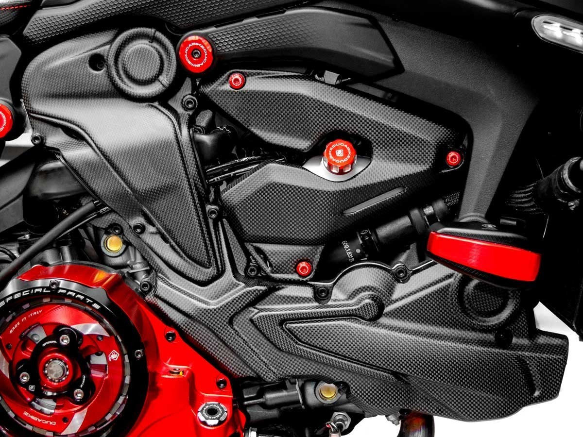 CRB01 - DBK Ducati Monster 937 / 937 SP / 30° Anniversario (2021+) Carbon Horizontal Belt Cover – Accessories in the Motoraider Motorcycle Aftermarket Accessories and Parts Online Shop