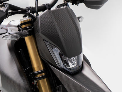 CRB147 - DUCABIKE Ducati Hypermotard 698 Mono (2024+) Carbon Front Fairing – Accessories in the Motoraider Motorcycle Aftermarket Accessories and Parts Online Shop