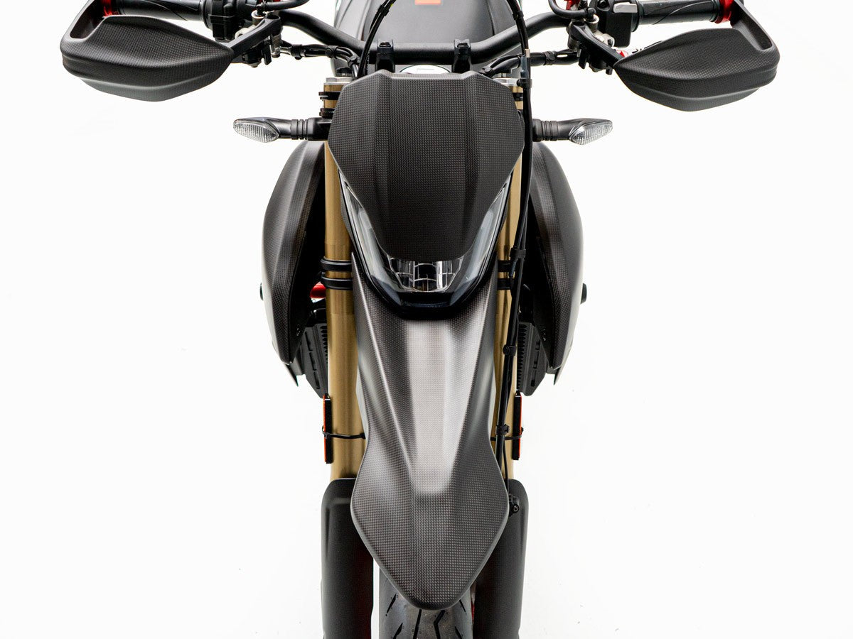 CRB149 - DUCABIKE Ducati Hypermotard 698 Mono (2024+) Carbon Front Fender – Accessories in the Motoraider Motorcycle Aftermarket Accessories and Parts Online Shop