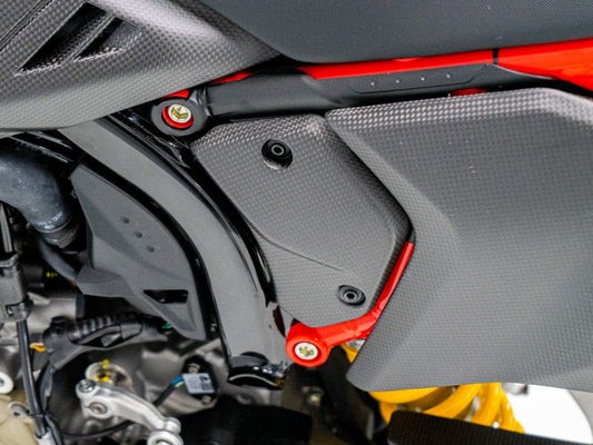 CRB153O - DUCABIKE Ducati Hypermotard 698 Mono / RVE (2024+) Carbon Frame Covers – Accessories in the Motoraider Motorcycle Aftermarket Accessories and Parts Online Shop