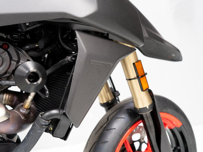 CRB154O - DUCABIKE Ducati Hypermotard 698 Mono / RVE (2024+) Carbon Radiator Covers – Accessories in the Motoraider Motorcycle Aftermarket Accessories and Parts Online Shop
