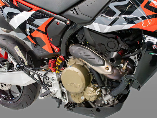 CRB160 - DBK Ducati Hypermotard 698 Mono (2024+) Carbon Heat Guard – Accessories in the Motoraider Motorcycle Aftermarket Accessories and Parts Online Shop