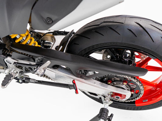 CRB163 - DUCABIKE Ducati Hypermotard 698 Mono (2024+) Carbon Chain Guard – Accessories in the Motoraider Motorcycle Aftermarket Accessories and Parts Online Shop