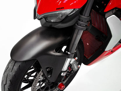 CRB18 - DBK Ducati Panigale V2 / V4 / Streetfighter (18/24) Carbon Front Fender – Accessories in the Motoraider Motorcycle Aftermarket Accessories and Parts Online Shop