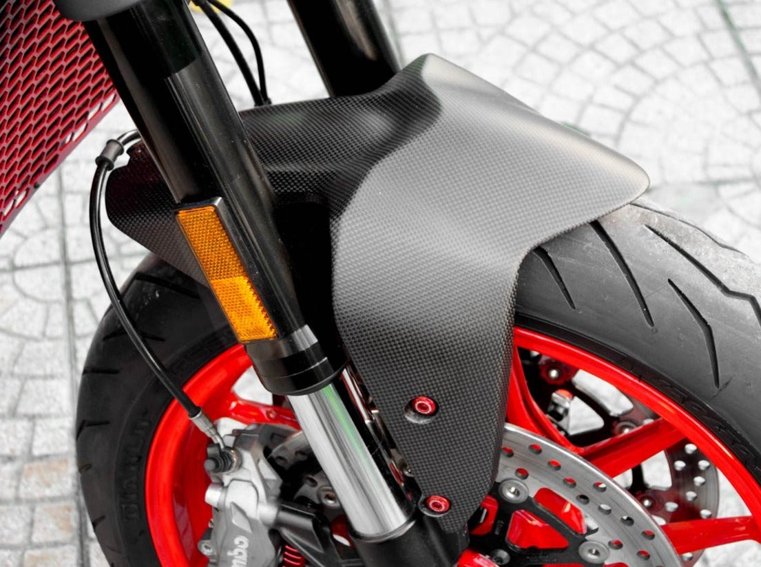 CRB21O - DUCABIKE Ducati Monster 950 (2021+) Carbon Front Fender – Accessories in the Motoraider Motorcycle Aftermarket Accessories and Parts Online Shop