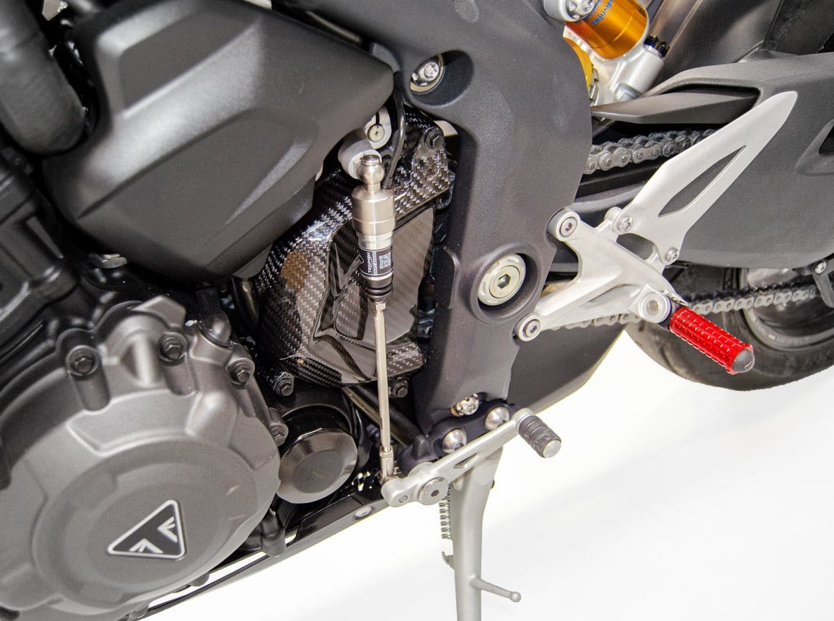 CRB70L - DBK Triumph ST Glossy Carbon Sprocket Cover – Accessories in the Motoraider Motorcycle Aftermarket Accessories and Parts Online Shop