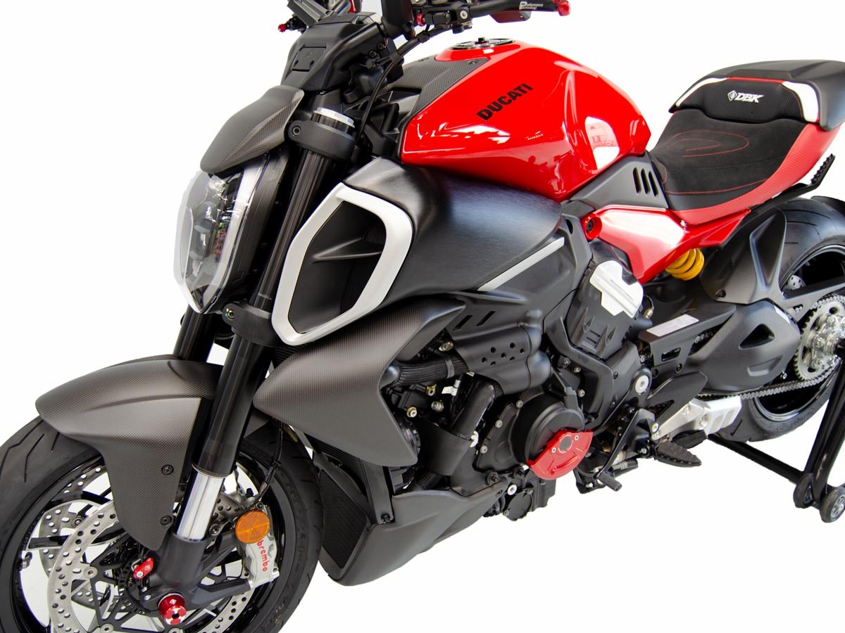 CRB75O - DUCABIKE Ducati Diavel V4 (2023+) Carbon Front Fender – Accessories in the Motoraider Motorcycle Aftermarket Accessories and Parts Online Shop