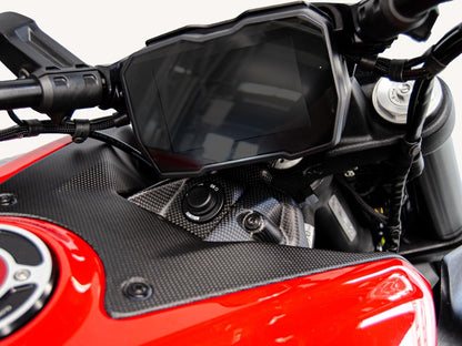 CRB78O - DUCABIKE Ducati Diavel V4 (2023+) Carbon Ignition Switch Cover – Accessories in the Motoraider Motorcycle Aftermarket Accessories and Parts Online Shop
