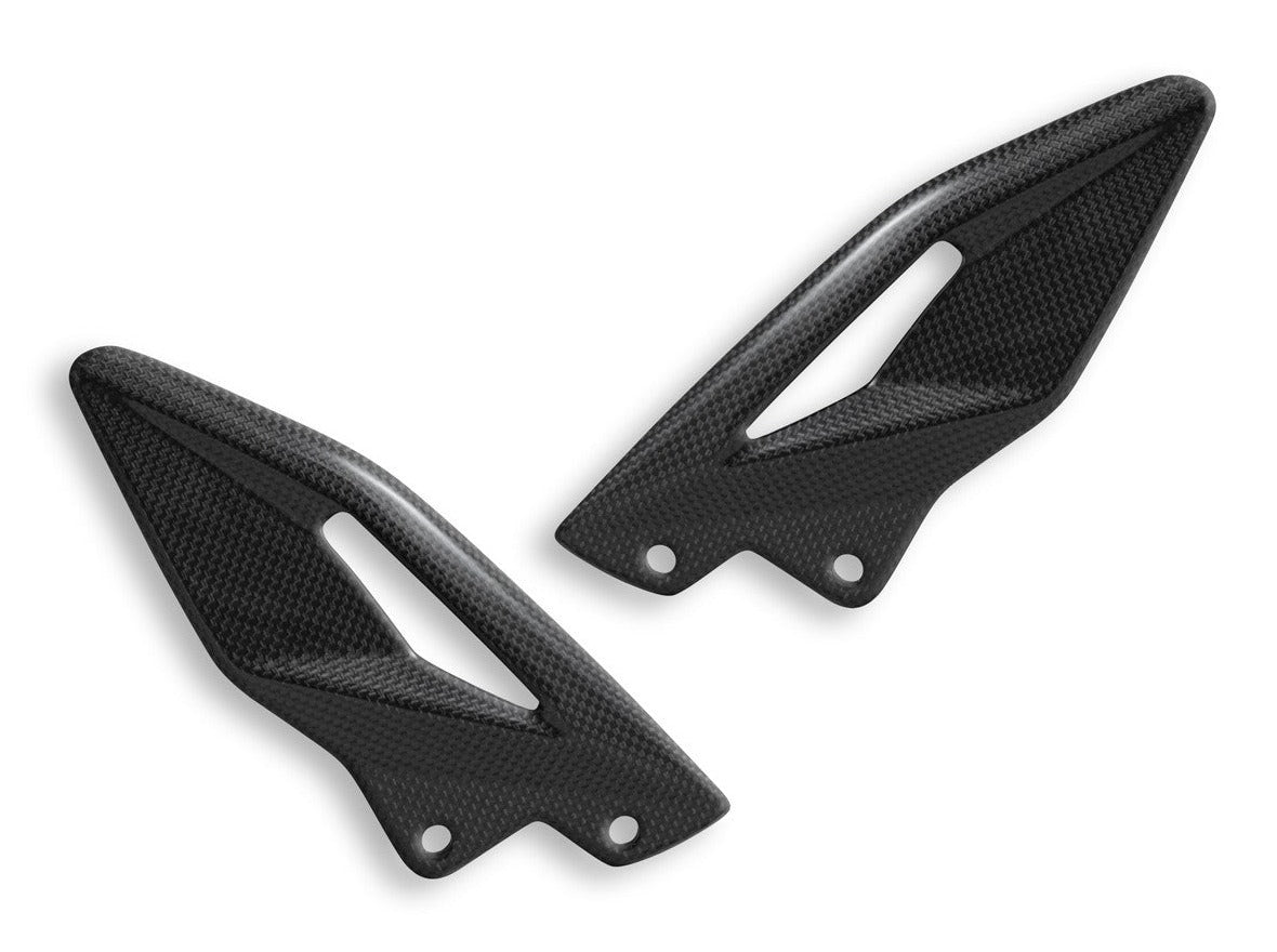 CRB90L - DBK Triumph Street Triple 765 S / R / RS (2017+) Glossy Carbon Heel Guards – Accessories in the Motoraider Motorcycle Aftermarket Accessories and Parts Online Shop