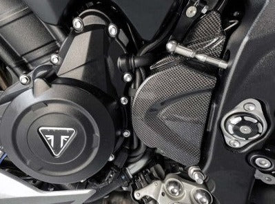 CRB94L - DBK Triumph Street Triple 765 S / R / RS  (2017+) Glossy Carbon Sprocket Cover – Accessories in the Motoraider Motorcycle Aftermarket Accessories and Parts Online Shop