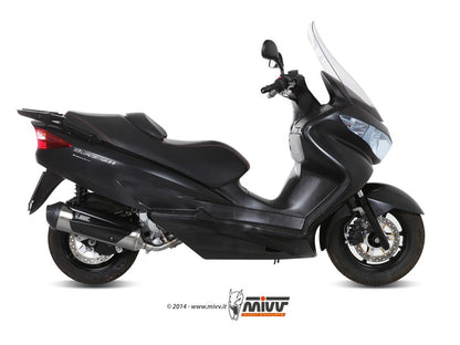 MIVV C.SU.0012 SUZUKI BURGMAN 200 ( 2007 / 15 ) Full System(Kat) Exhaust "Urban" (stainless steel; approved) – Accessories in the 2WheelsHero Motorcycle Aftermarket Accessories and Parts Online Shop