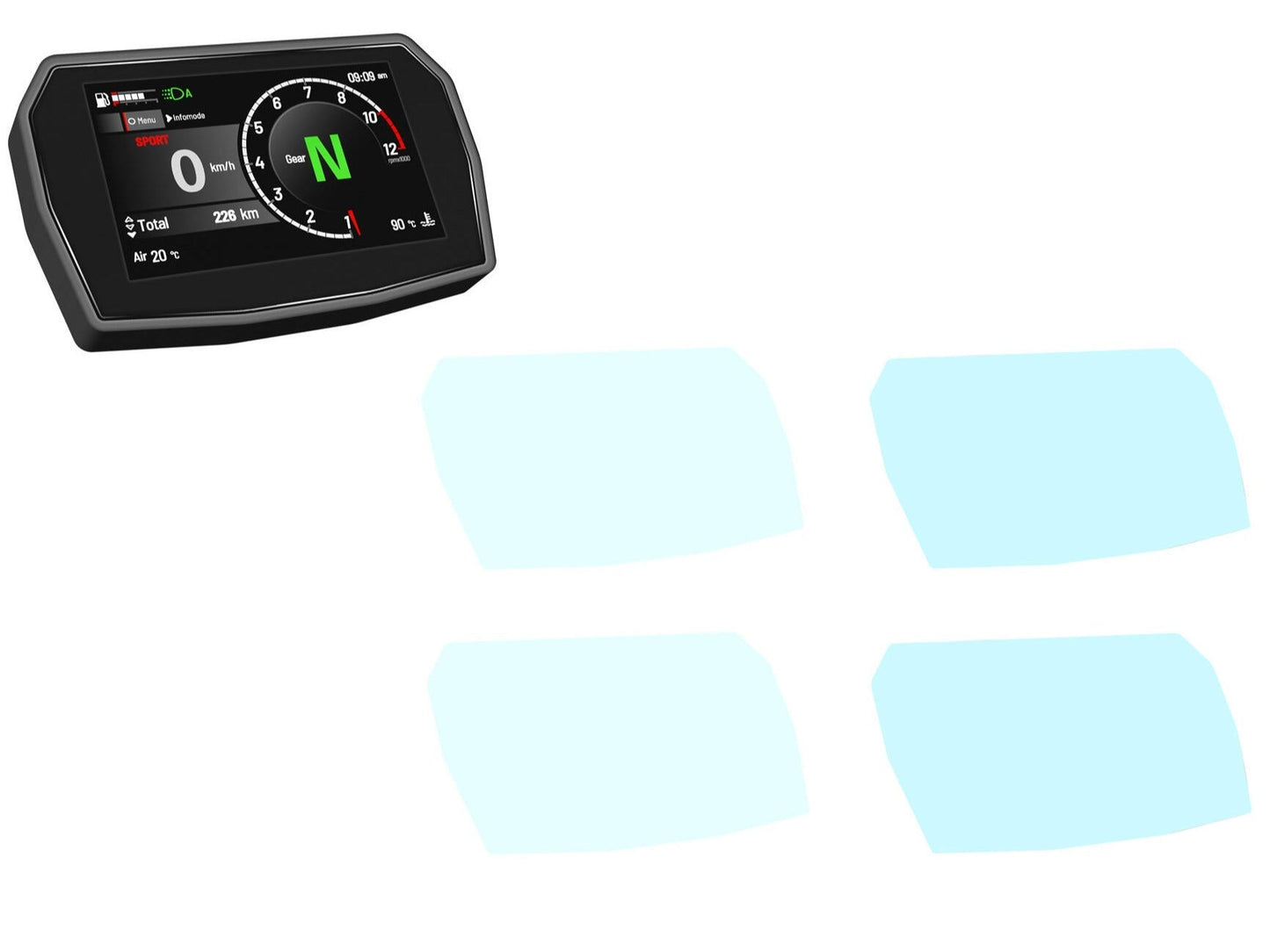 DP018N - CNC RACING Ducati Panigale / Multistrada (2025+) Dashboard Screen Protectors – Accessories in the Motoraider Motorcycle Aftermarket Accessories and Parts Online Shop