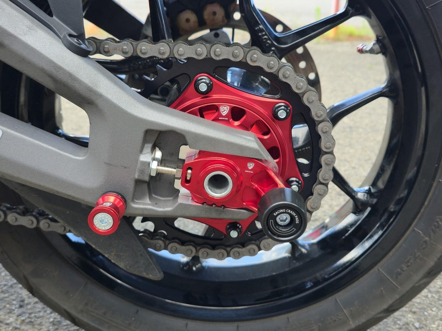 FCA01 - CNC RACING Ducati Multistrada V2 (2025+) Rear Sprocket Flange Cover – Accessories in the Motoraider Motorcycle Aftermarket Accessories and Parts Online Shop