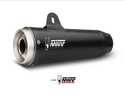 MIVV M.011 MOTO GUZZI V9 BOBBER / ROAMER ( 2016 / 20 ) Dual Slip-on Exhaust "Ghibli" (black; not approved) – Accessories in the 2WheelsHero Motorcycle Aftermarket Accessories and Parts Online Shop