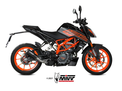 MIVV KT.025 KTM 125 / 390 DUKE ( 2021 / 23 ) Slip-on Exhaust "MK3" ( black; not approved) – Accessories in the 2WheelsHero Motorcycle Aftermarket Accessories and Parts Online Shop