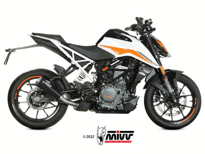 MIVV KT.025 KTM 125 / 390 DUKE ( 2021 / 23 ) Slip-on Exhaust "X-M1" ( black; approved) – Accessories in the 2WheelsHero Motorcycle Aftermarket Accessories and Parts Online Shop