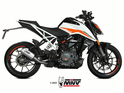 MIVV KT.025 KTM 125 / 390 DUKE ( 2021 / 23 ) Slip-on Exhaust "MK3" ( stainless steel; not approved) – Accessories in the 2WheelsHero Motorcycle Aftermarket Accessories and Parts Online Shop